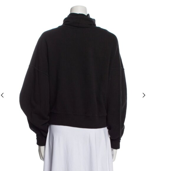 Agolde 100% Cotton Black Turtleneck Sweatshirt - Picture 1 of 3